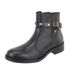 Bota Ash Couro Cano Curto Enfeite Spike Preto