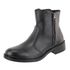 Bota Minimal Couro Cano Curto Fácil Calce Preto