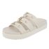 Flatform Florença Detalhes Metal OffWhite
