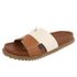Papete Califórnia Slide Casual Bicolor Caramelo/OffWhite