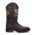 BOTA MASCULINA TEXANA COURO RÚSTICO CAFÉ CANO ALTO EUA