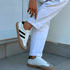 Tênis Feminino Casual Samba Sintético Branco e Preto - Byara
