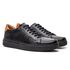 Sapato Masculino Caleb Couro Floater Camurça Preto/Whisk