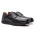 Sapato Masculino Couro Floater com Cadarço Preto