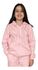Blusa De Moletom Juvenil C/ Zíper Jaqueta Rosa