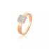 Anel Barato De Ouro Rose 18k