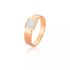 Anel Feminino De Ouro Rose 18k