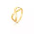 Anel Com Símbolo Do Infinito Ouro 18k