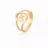 Anel De Letra Em Ouro Rose 18k