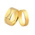Aliança De Ouro 18k Com Diamantes 