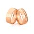 Alianças Exclusiva com diamantes de ouro rose 18k 