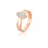 Anel De Navete Em Ouro Rose 18k
