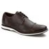 Sapato Oxford Brogue Premium em Couro Café