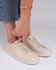 TÊNIS ETC. EM COURO OFF WHITE COM CADARÇO EM ELÁSTICO