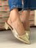 Scarpin chanel Laressa Ouro Light