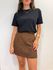 Saia Tabata - animal print marrom