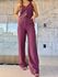 Calca Marieta Alfaiataria Wide Leg - Uva