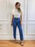 Calça Fiorella Jeans reta cintura alta - lavagem media
