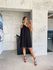 Vestido Soraia com flor - Preto