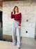 Calca Ava Alfaiataria Wide Leg - Cinza clara