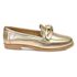 Mocassim Lavínia Couro Dourado