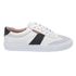 Tênis couro casual branco e preto - Maracanã
