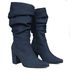 Bota Cano Alto - Gisele, Jeans Escuro