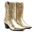 Bota Cano Médio Western - Ivy, Ouro Light