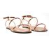 Rasteira Flat - Lucy, Cobre.