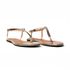 Rasteira Flat - Sofia, Ouro Light.