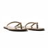 Rasteira Flat - Sol, Ouro Light.