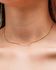 Choker Bola Achatada Dourada
