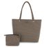 Bolsa Sacola de Praia Maresia Marrom com Bege
