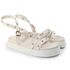 Papete Feminina Alice Sola Alta Off White