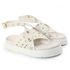 Papete Feminina Alessandra Sola Alta Off White
