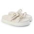 Papete Feminina Giovana Duas Tiras Sola Alta Off White