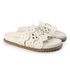 Papete Feminina Serena Sola Baixa Tiras de Onda Off White