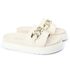Papete Feminina Corrente Lucia Sola Alta Off White
