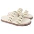 Sandalia Papete Sola Baixa Isis Off White