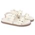 Sandalia Papete Sola Baixa Eloá Off White
