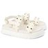 Sandalia Papete Sola Alta Eloá Off White