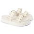 Sandalia Papete Sola Alta Olivia Off White