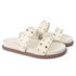 Sandalia Papete Sola Baixa Olivia Off White