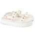 Sandalia Papete Sola Alta Milene Off White