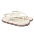 Sandalia Papete Sola Baixa Thais Off White