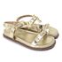 Sandalia Papete Sola Baixa Mariana Dourada