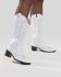 Bota Feminina Texana Western Cano Longo Branca Bordada