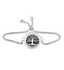 Pulseira Difusor - Pingente 20mm - Árvore da Vida - Prateado - Aço Inox