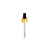 Tampa Conta-Gotas Para Frasco de 30ml Kit c/5 - Dourado
