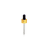 Tampa Conta-Gotas Para Frasco de 15ml Kit c/5 - Dourado